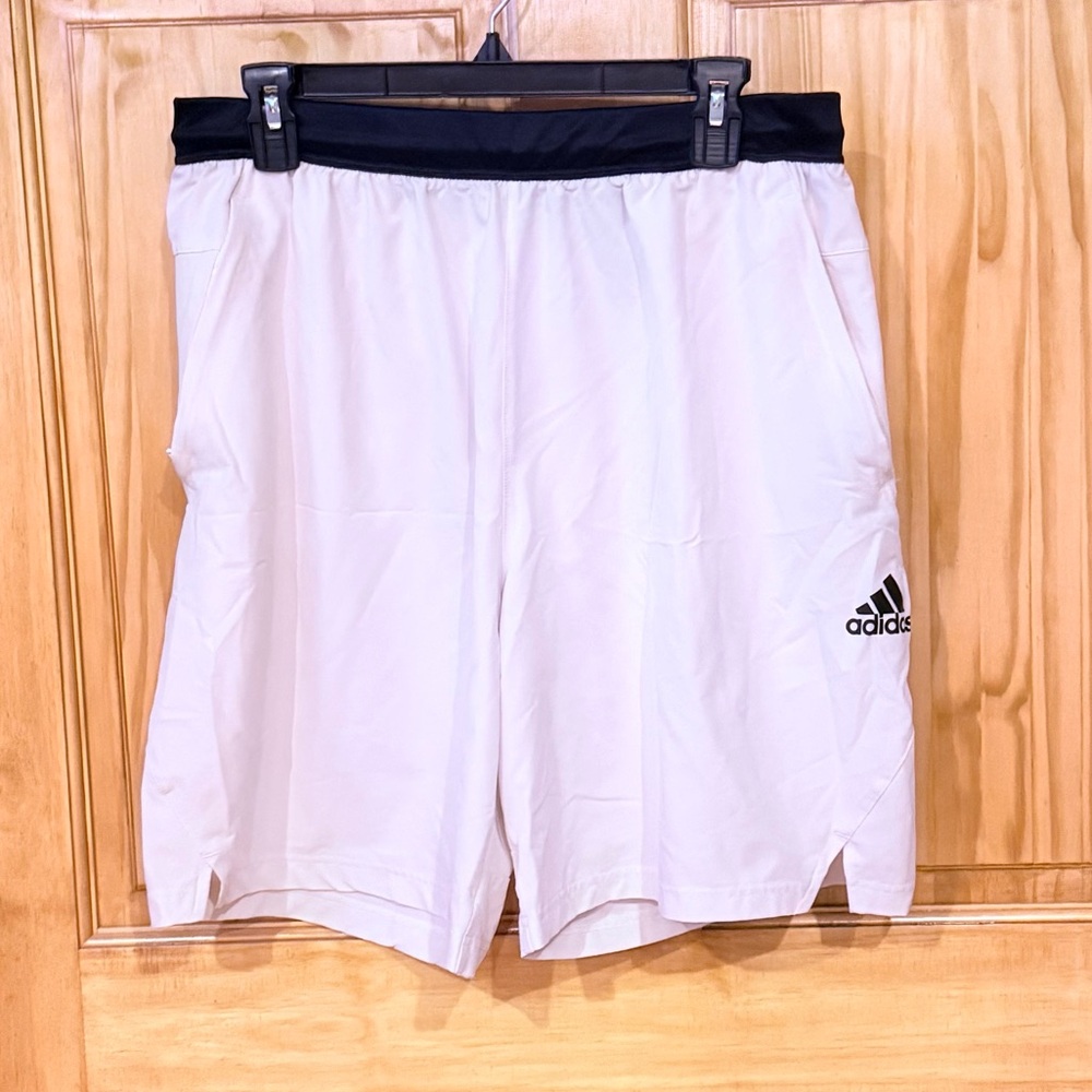 Adidas Men's Athletic Shorts in White and Black